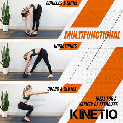 Plantar Fasciitis Relief Foot And Calf Stretcher - Ankle Strengthener, Achilles Tendonitis Relief, Calf Roller, Incline Board for Calf Stretching, Foot Rocker, Rocking Slant Board, Ankle Rehab