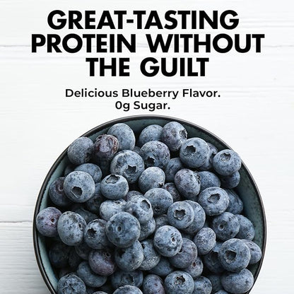 Max Muscle Maxpro Elite Whey Protein Powder | 30g Protein | 0g Sugar | 6.6g BCAAs | Micellar Casein Cold Filtered Whey Isolate Protein | Promotes Muscle Growth & Recovery (Blueberry, 2lb)