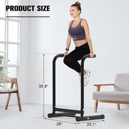 RELIFE REBUILD YOUR LIFE Dip Station Functional Heavy Duty Dip Stands Fitness Workout Dip bar Station Stabilizer Parallette Push Up Stand