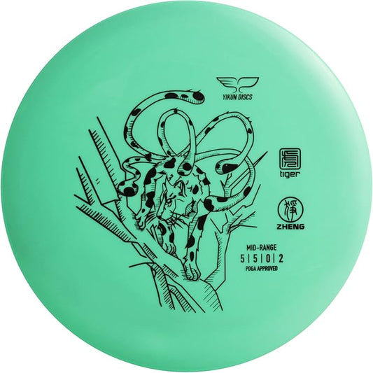 Yikun Stable Midrange Disc Golf Disc - 165-176g Glow-in-The-Dark & Standard Options | Reliable