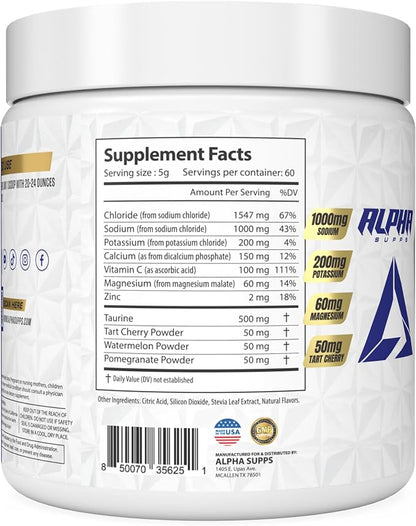 Lytes - Electrolyte Powder Daily Hydration Drink Mix - Sugar-Free, Zero Calorie Instant Formula with Trace Minerals and Antioxidants (60 Servings, Salted Lemon Lime)