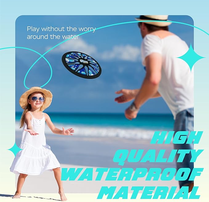 Sunlite Sports Water Series Spin Twist Frisbee, 1 Piece, Colors Vary, Blue/Green/Orange/Red (AN0509-B)