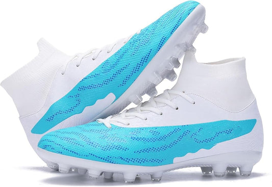 Soccer Cleats for Mens Womens Football Shoes Turf Soccer Shoes Indoor/Outdoor High-top Football Cleats AG/FG