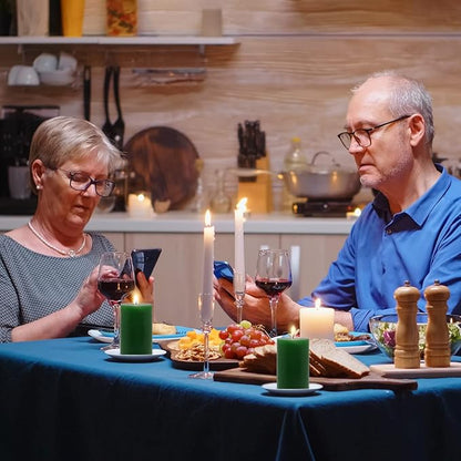 4 Packs 2x3 Inch Green Pillar Candles Small 24 Hours Unscented Dripless Cylinder Colored Candles for St. Patrick's Day Easter Home Dinner Table Christmas Wedding Relaxation Spa Church