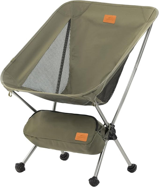 Naturehike YL08 Ultralight Camping Chair, 2.38 LBS Portable Backpacking Chair with Anti-Sinking