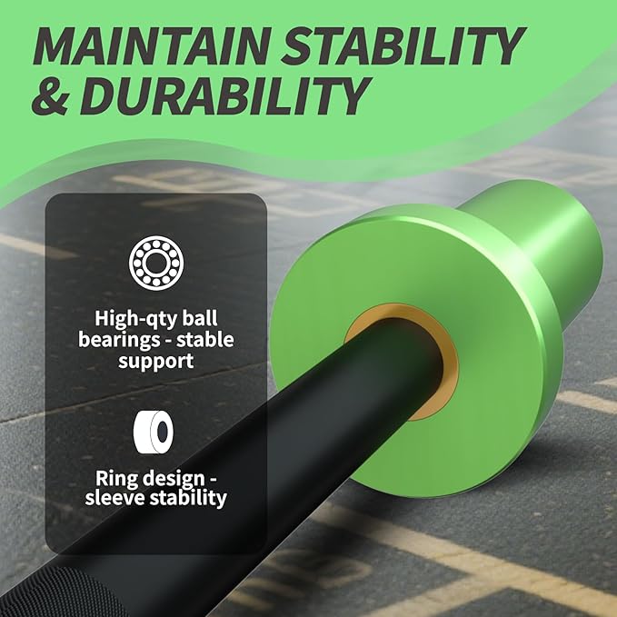 Egles Kids Barbell 5.5LB Mini Barbell Bar 4ft for Kid Women & Beginners Weighted Bar - Compatible with 2-Inch Weight Plates, for Strength Training Gym Weight Lifting, Multi-Color Training Bar