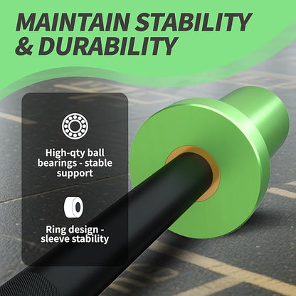 Egles Kids Barbell 5.5LB Mini Barbell Bar 4ft for Kid Women & Beginners Weighted Bar - Compatible with 2-Inch Weight Plates, for Strength Training Gym Weight Lifting, Multi-Color Training Bar