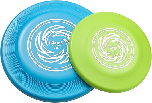 Sports Flying Disc, 2 Pack Compeition Flying Discs, Lightweight Durable Flying Disc Toys for Backyard Beach Lawn Park Outdoor Games, 105 Gram 9.3 Inch & 90 Gram 7.3 Inch.