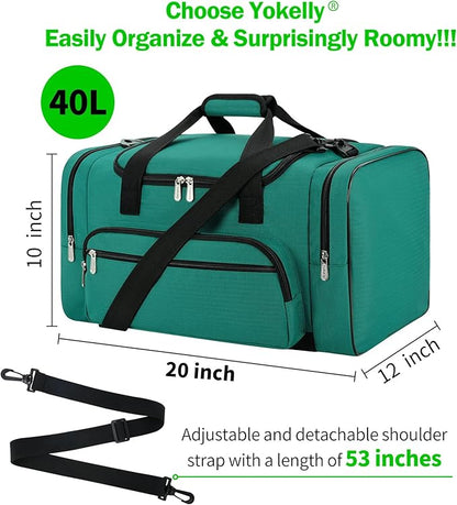 Sports Duffel Bag 20 inch for Travel Gym - Green