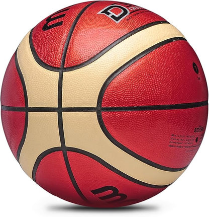 Training Soft Touch Rubber and Faux Leather Fighting Basketball, High Bounce Indoor Outdoor Basketball Gift