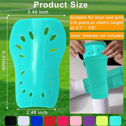 2 Pairs Shin Guards Soccer for Kids,Shin Pads Extra Lightweight Breathable Slide in Shin Guard for Football Training Match Outdoor Activities Protective Slip-in Shin Guards for Boys Girls
