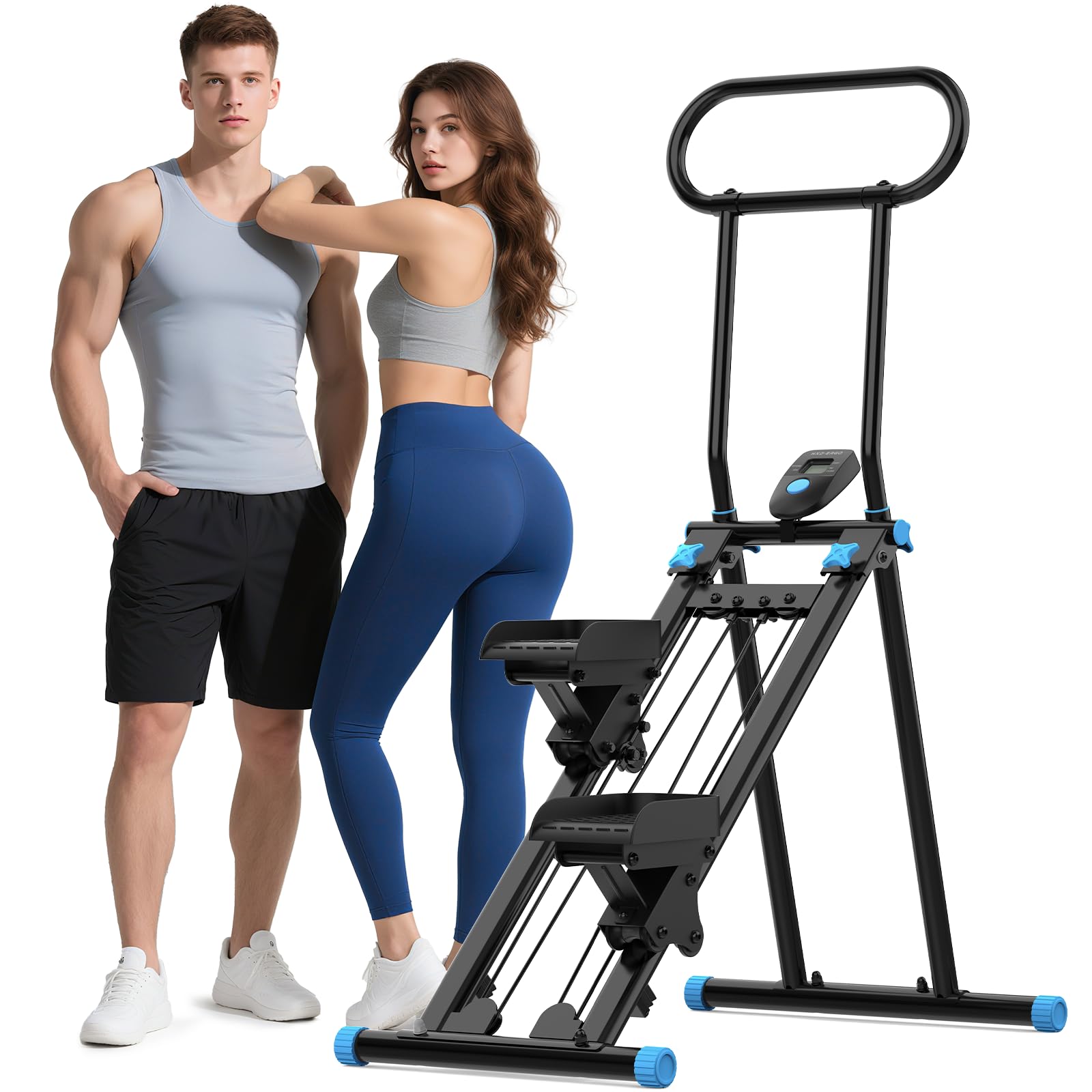 HXD-ERGO Stair Stepper for Home, 6 Adjustable Resistance Vertical Climber Cardio Exercise Machine