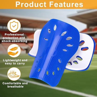2 Pairs Shin Guards Soccer for Kids,Shin Pads Extra Lightweight Breathable Slide in Shin Guard for Football Training Match Outdoor Activities Protective Slip-in Shin Guards for Boys Girls