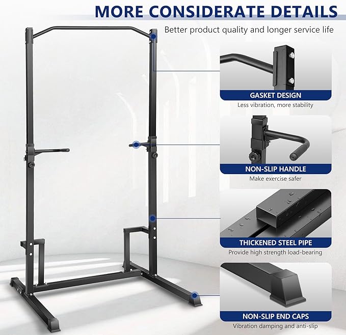 Pull Up Station Pull Up Bar for Home Gym Equipment Dip Station Power Tower Strength Training Fitness Equipment