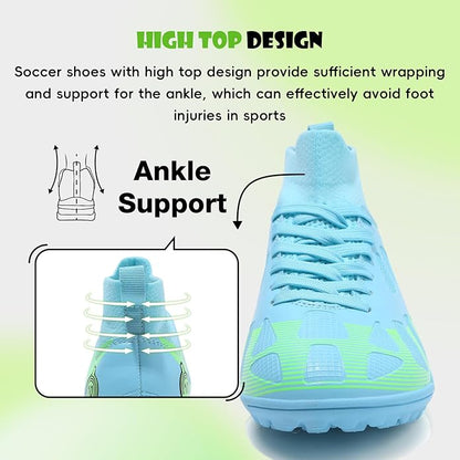 Soccer Cleats Kids Boys Girls Athletic Outdoor Football Shoes