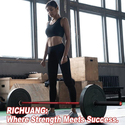 7ft Olympic Barbell, Weightlifting Barbell 28mm 45lb - 500/700/1000lbs Capacity with Smooth Spinning Sleeves, Olympic Bar Fits 2" Olympic Plates, for Snatch Clean Jerk - Home Gym Training