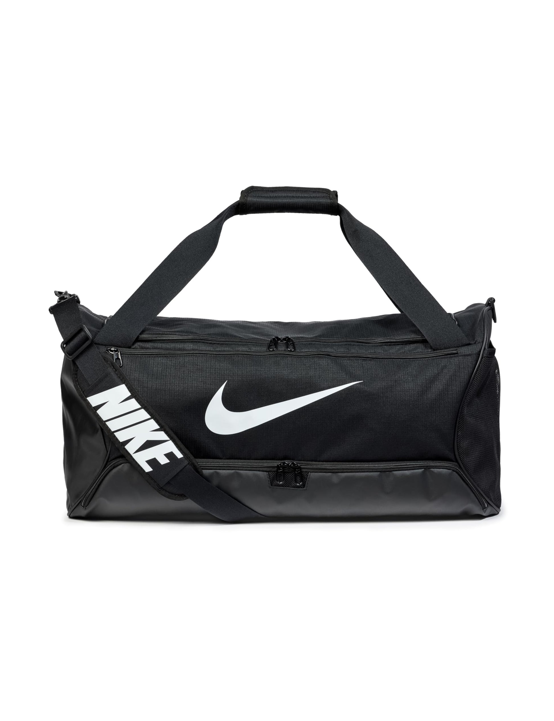 Nike Unisex Brasilia 9.5 Training Duffel Bag (Medium, 60L), Black/Black/White, MISC
