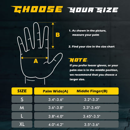 FREETOO Full-Finger Workout Gloves for Men, Padded Gym Gloves with Grip