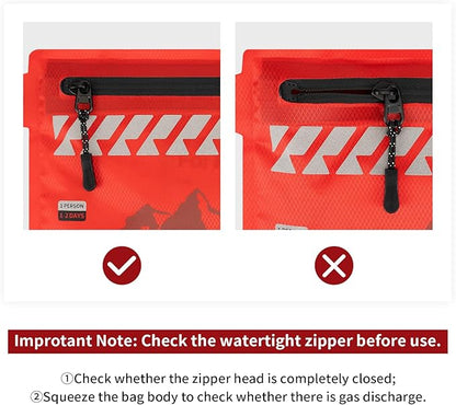 RHINO RESCUE Small First Aid Kit Ultralight Waterproof Medical Kit for Hiking, Backpacking, Cycling, Travel, Vehicles, 114pc