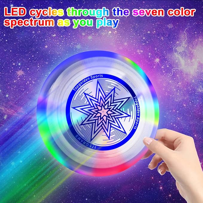 Eastgoing Outdoor Flying Disc 175 Gram, 10.75 Inch Sport Disc ，Loads of Colors Available, Suitable for Competitions, Team Flying Disc for Beach, Park, Pet, Camping and More,