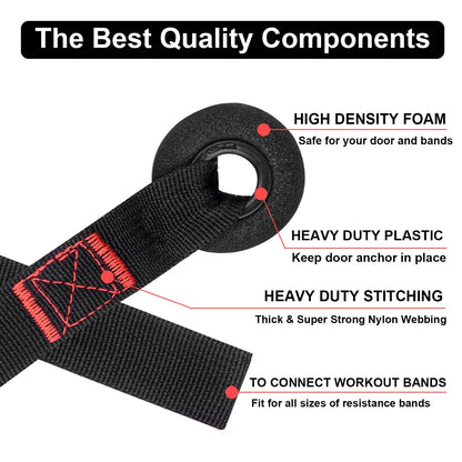 Resistance Bands Door Anchor Attachment, Secure Door Anchor Heavy Duty Door Anchor for Resistance