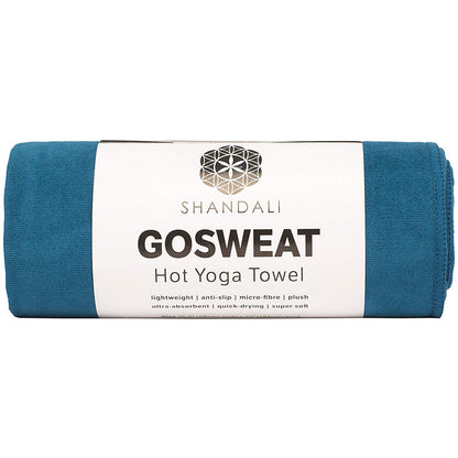 Shandali GoSweat Microfiber Hand Towel, Absorbent Suede Yoga Towel for Hot Yoga, Bikram, Pilates &