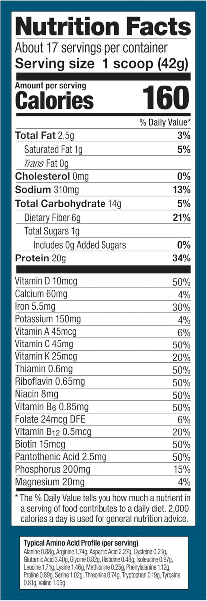 Vega Organic All-in-One Vegan Protein Powder, Chocolate - Superfood Ingredients, Vitamins for Immunity Support, Keto Friendly, Pea Protein for Women & Men, 25 Oz (Packaging May Vary)
