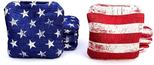 Professional Dual Sided Cornhole Bags- 16 oz 6x6 w/Premium Resin Fill - Official Tournament