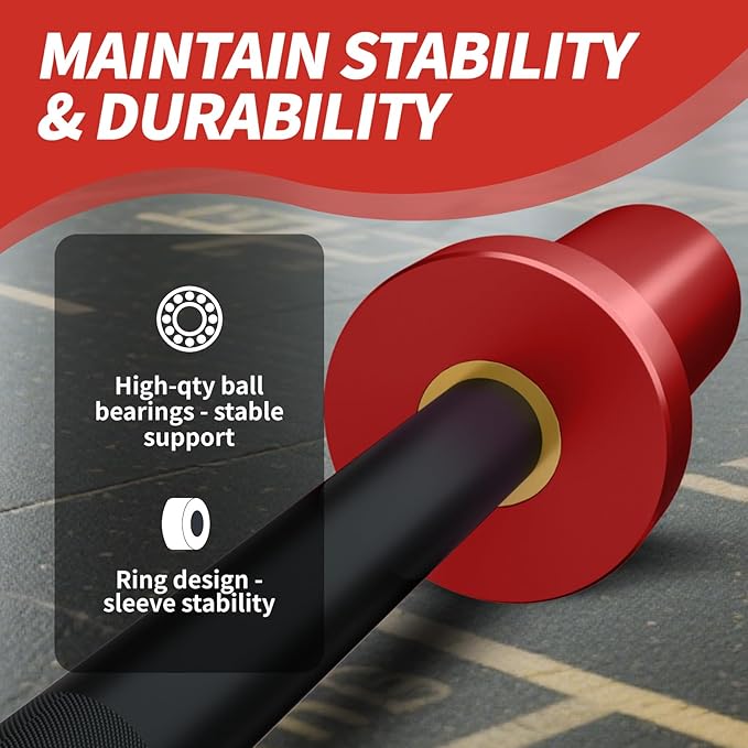 Egles Kids Barbell 5.5LB Mini Barbell Bar 4ft for Kid Women & Beginners Weighted Bar - Compatible with 2-Inch Weight Plates, for Strength Training Gym Weight Lifting, Multi-Color Training Bar