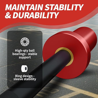 Egles Kids Barbell 5.5LB Mini Barbell Bar 4ft for Kid Women & Beginners Weighted Bar - Compatible with 2-Inch Weight Plates, for Strength Training Gym Weight Lifting, Multi-Color Training Bar