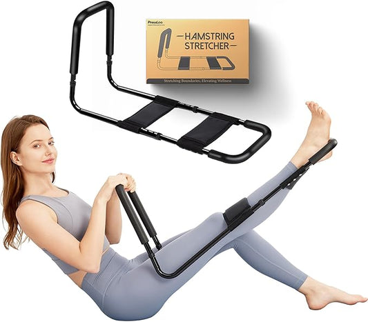 Hamstring Stretcher for Knee Extension & Pain Relief, Adjustable Low Back, Calf, Leg & Hip