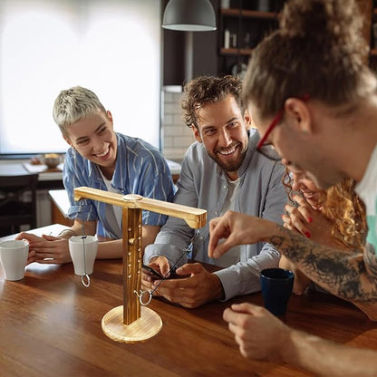 Ring Toss Game for Adults and Kids, Hook and Ring Game for Bars and Home Party, Indoor Game Outdoor Games, Tabletop Hook Games, Throwing Games, Backyard Game, Patio Decor