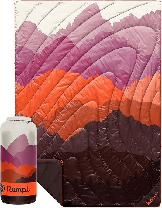 Rumpl Original Puffy Blanket - Warm, Water-Resistant Camping Blanket with 100% Recycled Synthetic