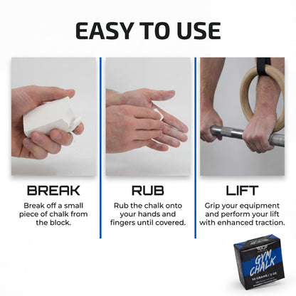 WARM BODY COLD MIND Premium Chalk Block for Weight Lifting - Hand Grip for Cross Training