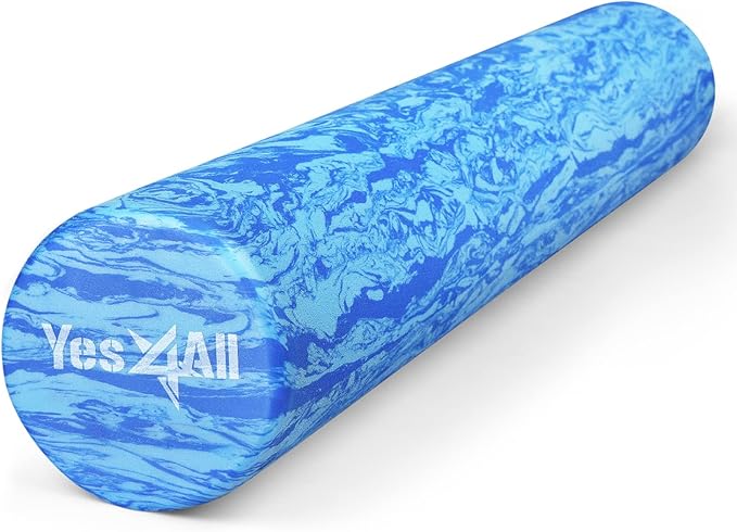 Yes4All EVA Firm Foam Roller for Back - Round Back Roller for Exercise, Yoga & Pilates 12/18/24/36 inch