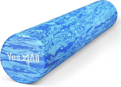 Yes4All EVA Firm Foam Roller for Back - Round Back Roller for Exercise, Yoga & Pilates 12/18/24/36 inch
