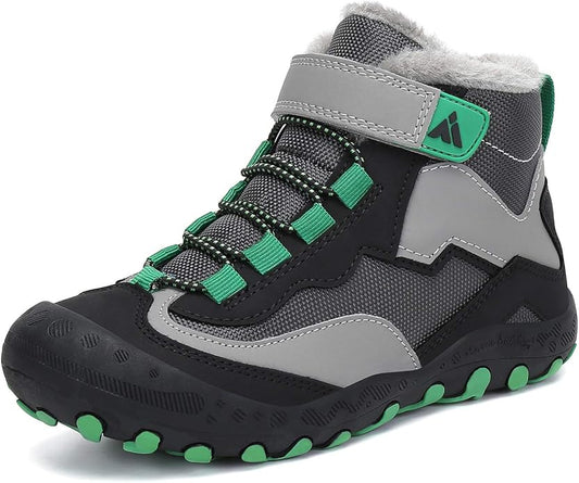 Mishansha Kids Hiking Boots Toddler Girls Boys Hiking Shoes Water-Resistant Anti-Collision Non-Slip