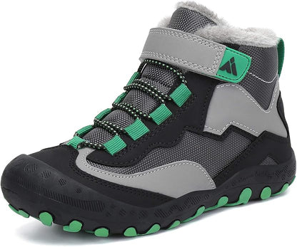 Mishansha Kids Hiking Boots Toddler Girls Boys Hiking Shoes Water-Resistant Anti-Collision Non-Slip Athletic Outdoor Trekking Boots