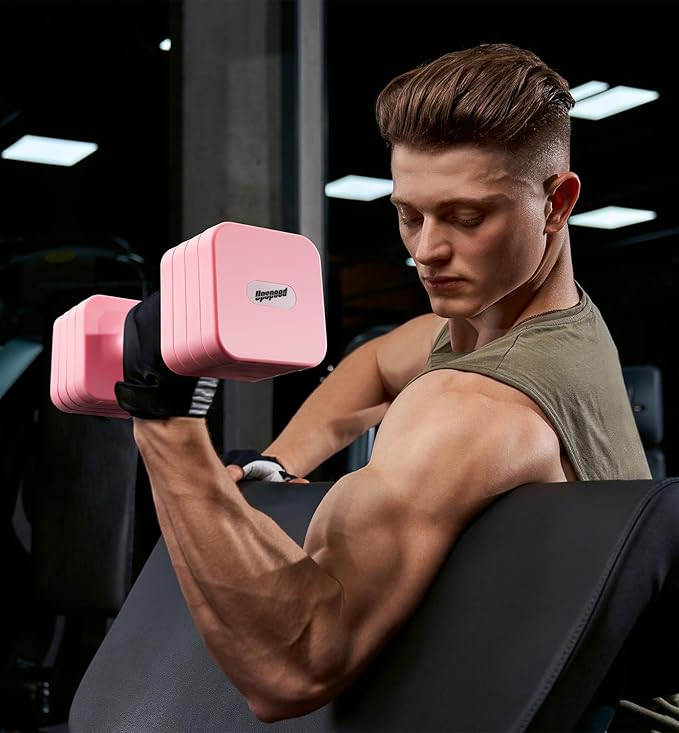 15LB 20LB 40LB 50LB Adjustable Dumbbell Set Free Weights Dumbbells Set for Women Men Hand Weights Sets Adjust Dumbbell Weight Sets for Home Gym Exercise Workout Strength Training Equipments