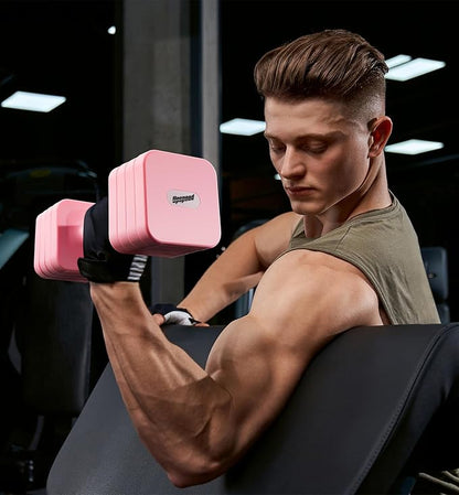 15LB 20LB 40LB 50LB Adjustable Dumbbell Set Free Weights Dumbbells Set for Women Men Hand Weights Sets Adjust Dumbbell Weight Sets for Home Gym Exercise Workout Strength Training Equipments