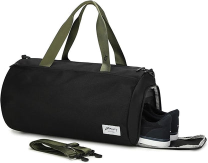 BE SMART Waterproof Mens Gym Bag with Shoe Compartment, Duffle Bags with Wet Pocket for Men, Lightweight Large Sport Duffel Option for Overnight Weekender, Fitness, Swim, Boxing,Travel