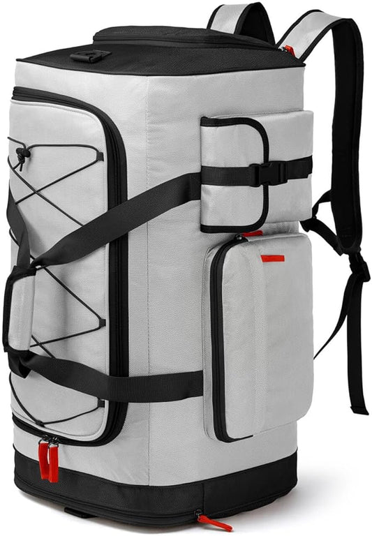 Lyweem Large Duffle Bag Backpack for Travel, 70L Heavy Duty Gym Duffel Bag with Shoes Compartment
