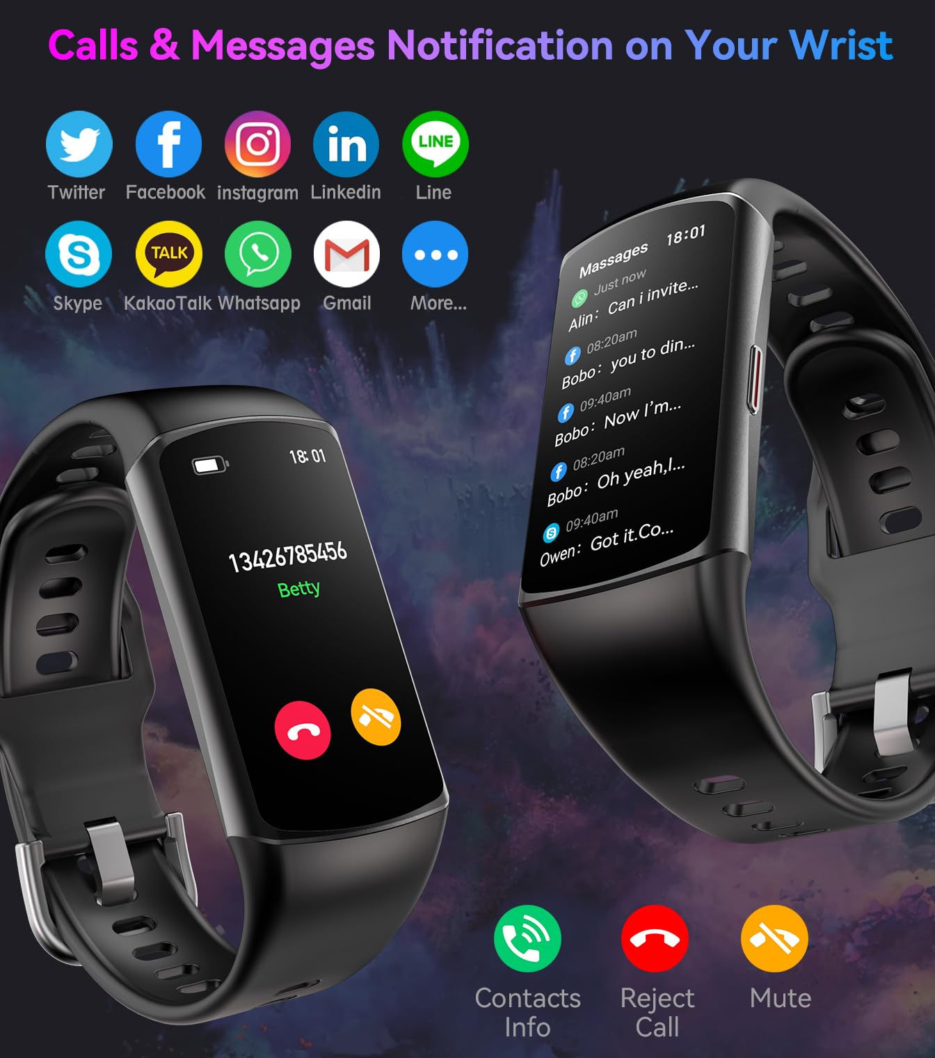 Smart Watch Fitness Tracker with 24/7 Heart Rate, Blood Oxygen Blood Pressure Monitor Sleep Tracker