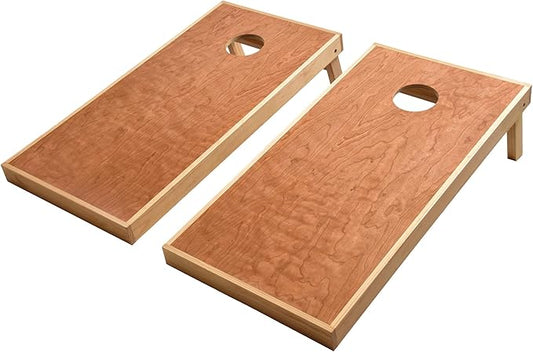 GoSports 4 ft x 2 ft Commercial Grade Cornhole Boards Set - Natural Wood Cornhole Boards, Choose
