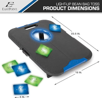EastPoint Sports Go! Gater Cornhole – Light-Up and Travel Versions – Easy Storage & Light-Weight – Perfect for Outdoor and Indoor Play