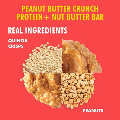 B.T.R Nation Vegan Keto Plant Based High Protein & HIgh Fiber Bars - Peanut Butter Crunch Protein+ | 12 Bars | Low Carb & GF, Free of Sugar Alcohols, Dairy, Soy, with Powerful Superfoods!