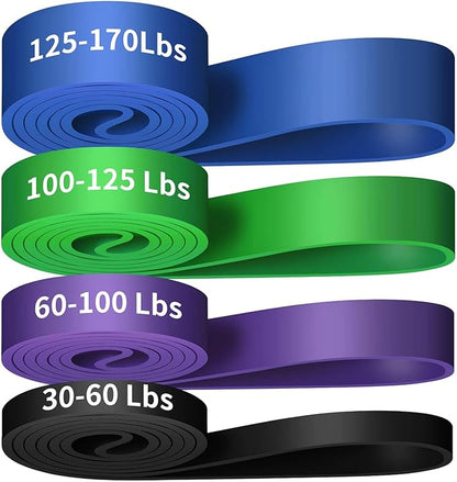 Alllvocles Resistance Band, Pull Up Bands, Pull Up Assistance Bands, Workout Bands, Exercise Bands, Resistance Bands Set for Legs, Working Out, Muscle Training, Physical Therapy, Shape Body, Men Women