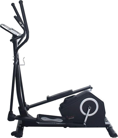 Sunny Health & Fitness Smart 2-in-1 Upright Elliptical Full-Body Exerciser, Home Cross-Training Arm/Leg Cardio Workout Machine, Optional Free SunnyFit App Bluetooth Link or Electro-Magnetic Resistance