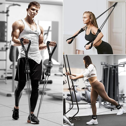 Heavy Resistance Bands for Working Out, 300lbs/360lb/420lb Exercise Bands Workout Bands with Handles, Door Anchor, Ankle Straps, Home Gym Workout Equipment for Men Fitness Strength Training Stretching