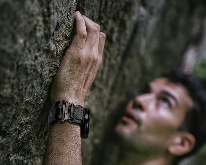 20mm Nylon Band Compatible with Garmin Vivoactive6/5/3,Forerunner 165/55/645/245 Music, 20mm Soft Nylon Replacement Strap